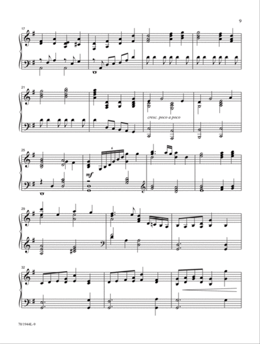 The Triumphs of His Grace Piano Solo scores gallery preview page 5