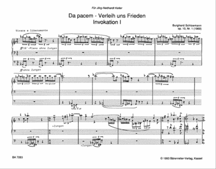 Zwei Invokationen, Op. 10 Organ scores gallery preview page 2