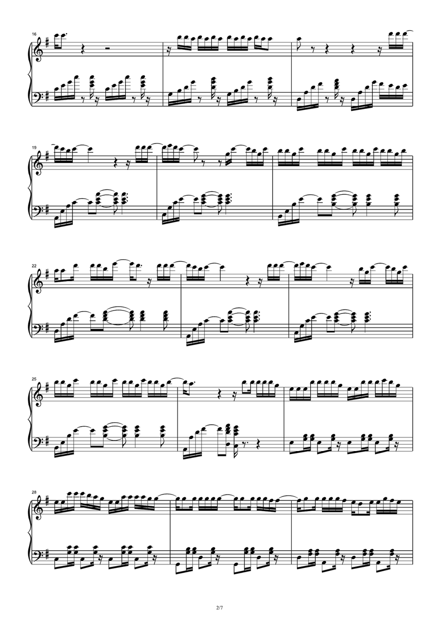 Bailando Bailando Piano Solo scores gallery preview page 2