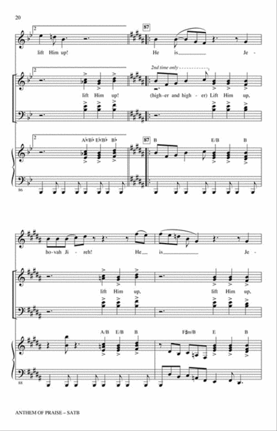 Anthem of Praise Anthem of Praise 4-Part scores gallery preview page 5