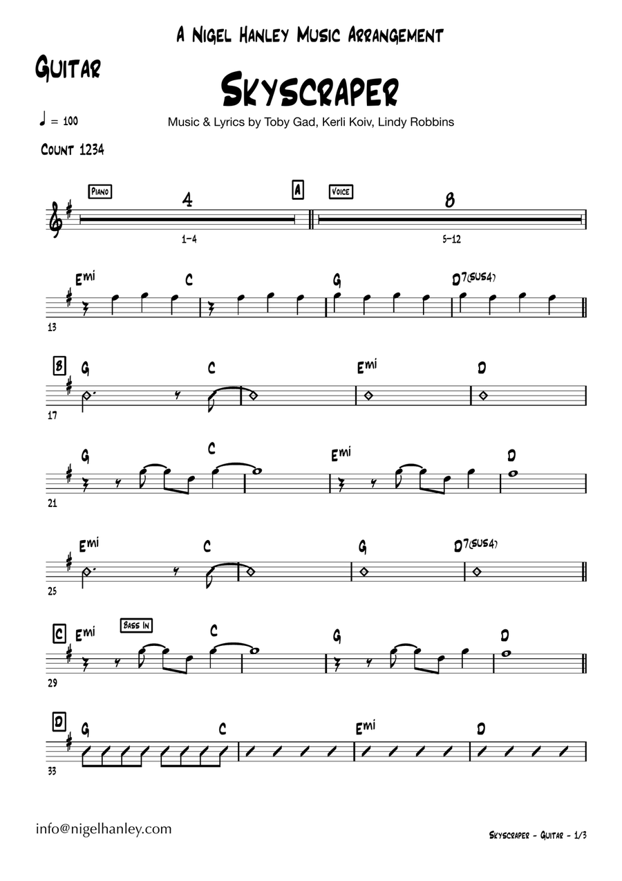 Skyscraper Jazz Ensemble scores gallery preview page 2