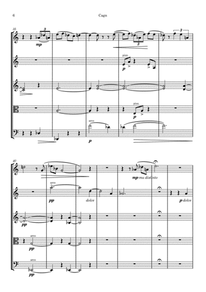 "Cagn" - for Oboe and String Quartet