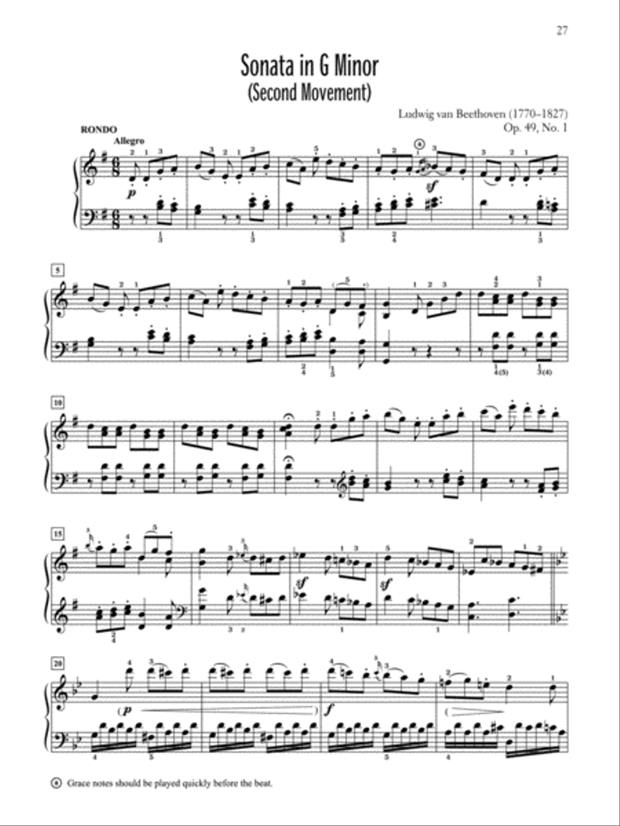 Audition Repertoire for the Advancing Pianist, Book 1