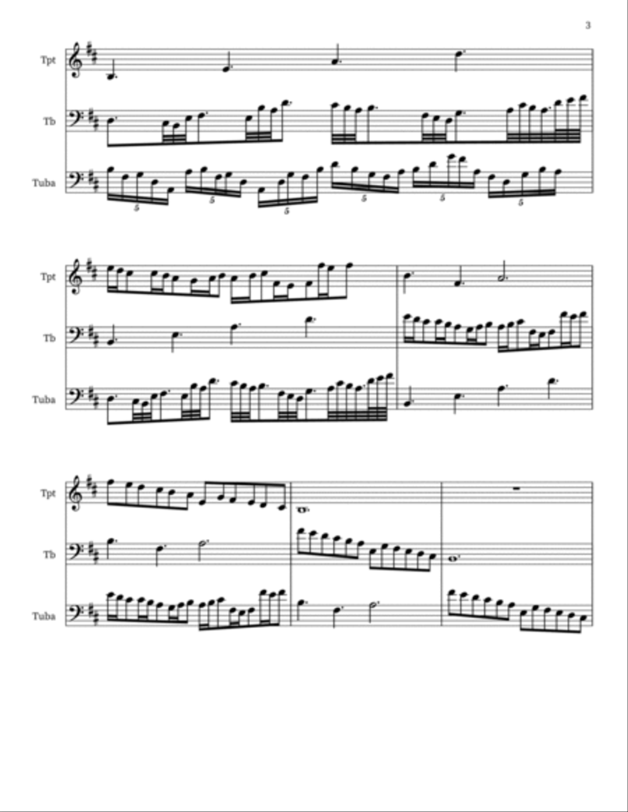 Intermezzi ad Referendum for Brass Trio Brass Trio scores gallery preview page 3