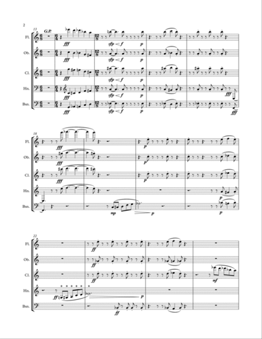 Times Square Shuffle for woodwind quintet image number null