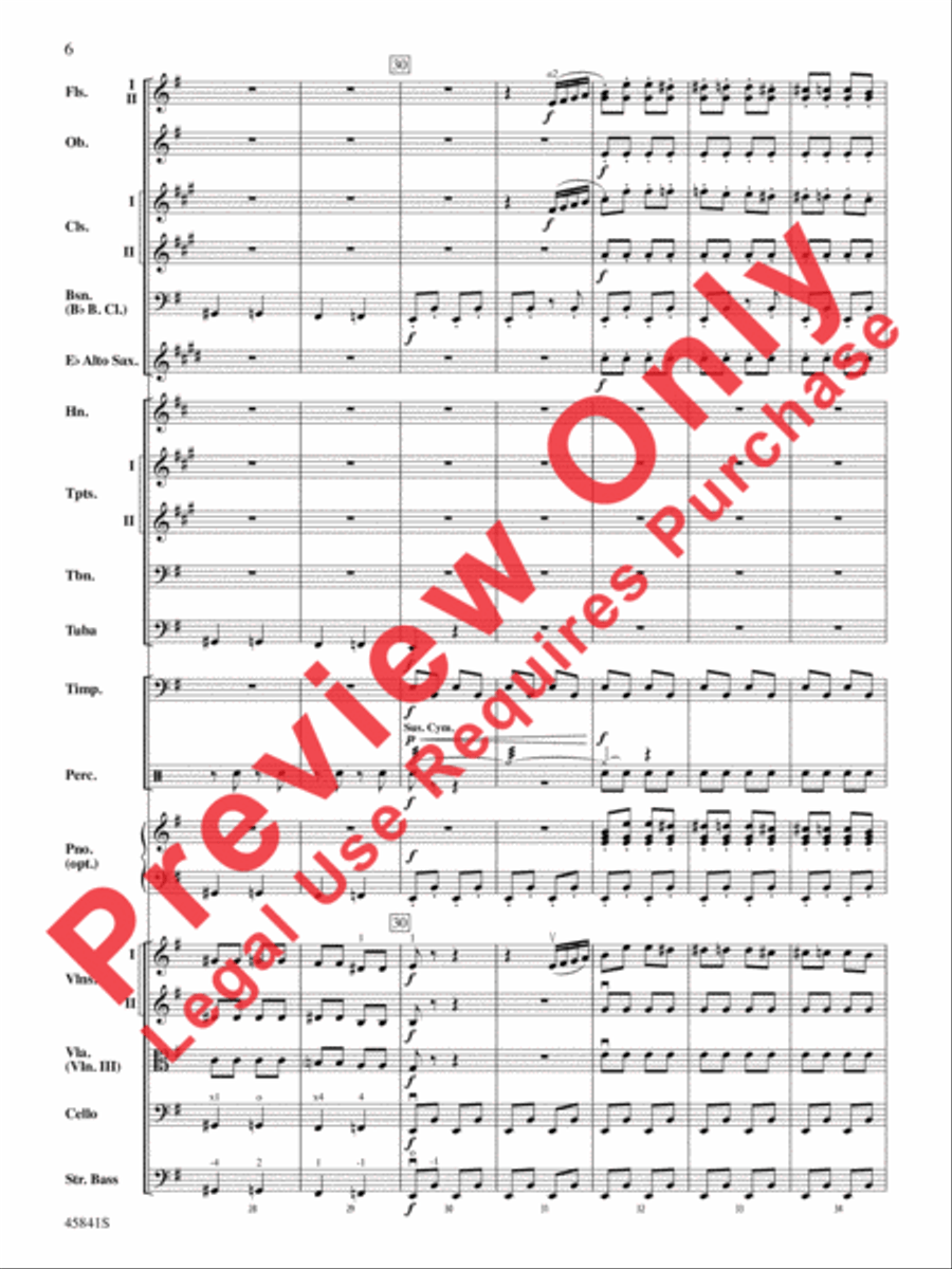 March of the Dwarfs Full Orchestra scores gallery preview page 6
