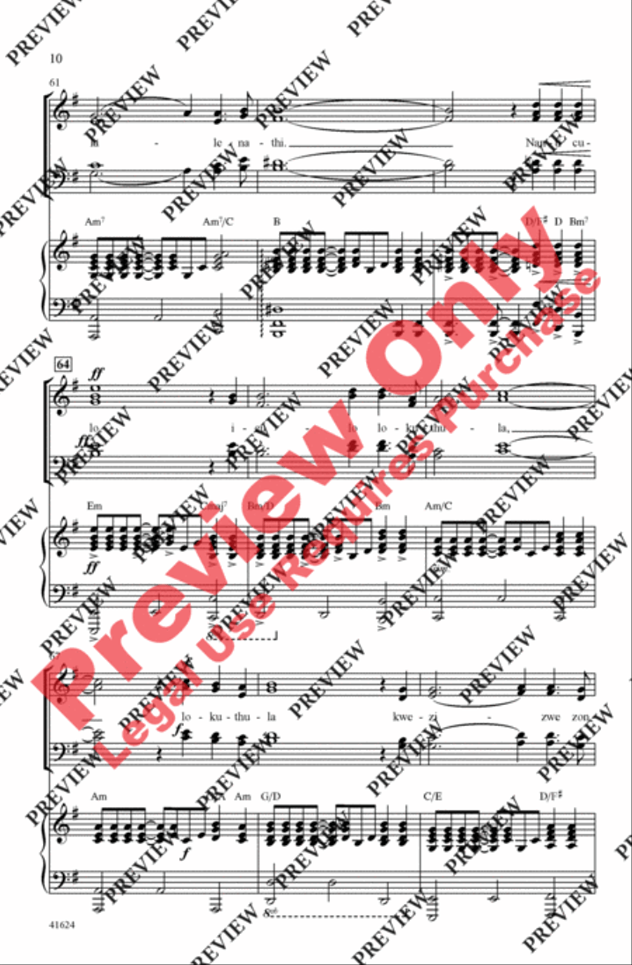 Song of Peace - SoundTrax CD (CD only) Choir scores gallery preview page 10
