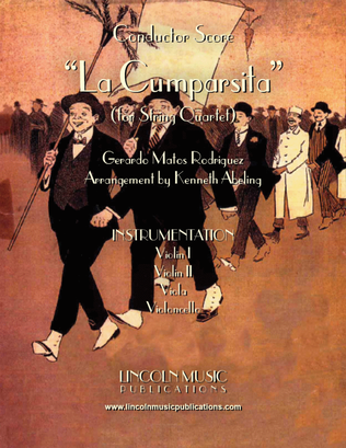 Book cover for La Cumparsita (Tango) (for String Quartet)