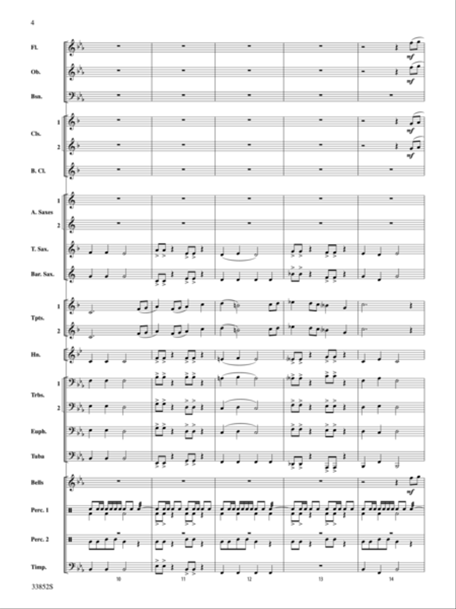Monticello Mosaic Concert Band scores gallery preview page 4
