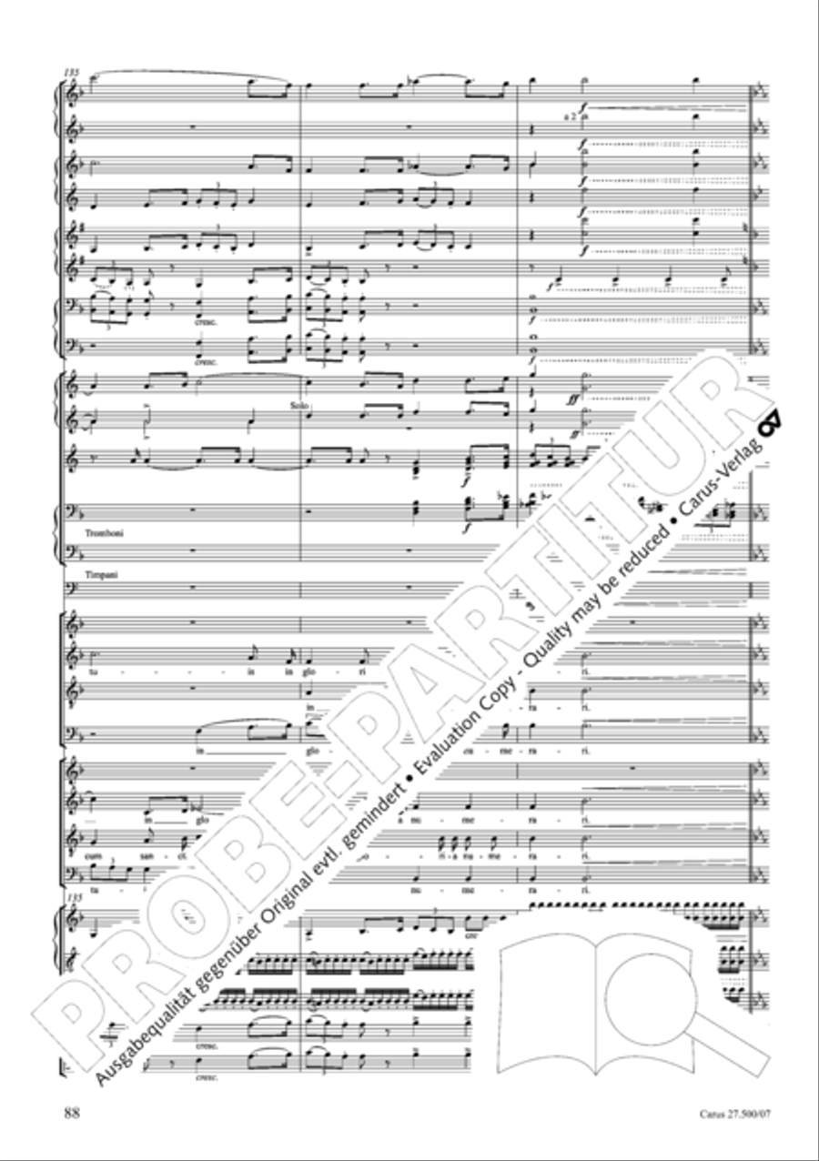 Quattro pezzi sacri Orchestra scores gallery preview page 89