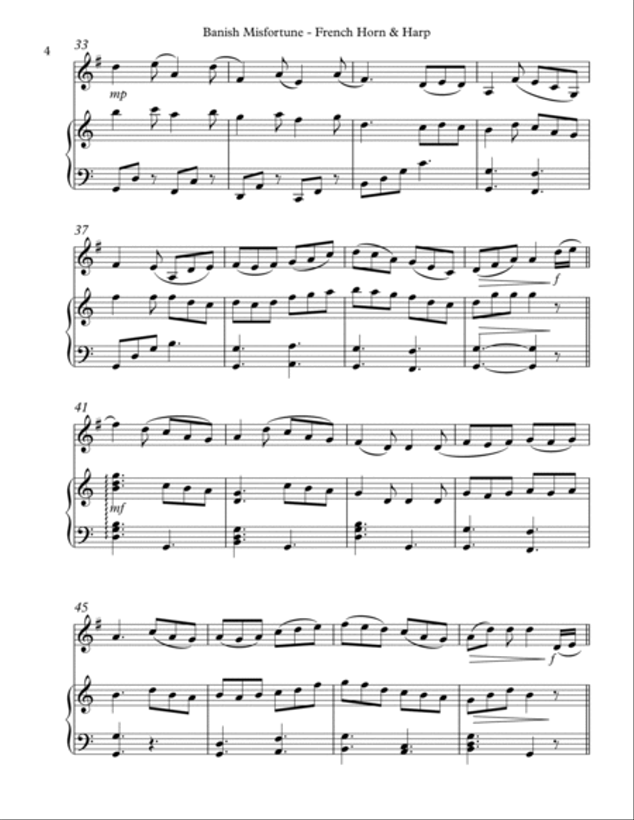 Banish Misfortune for French Horn & Harp image number null