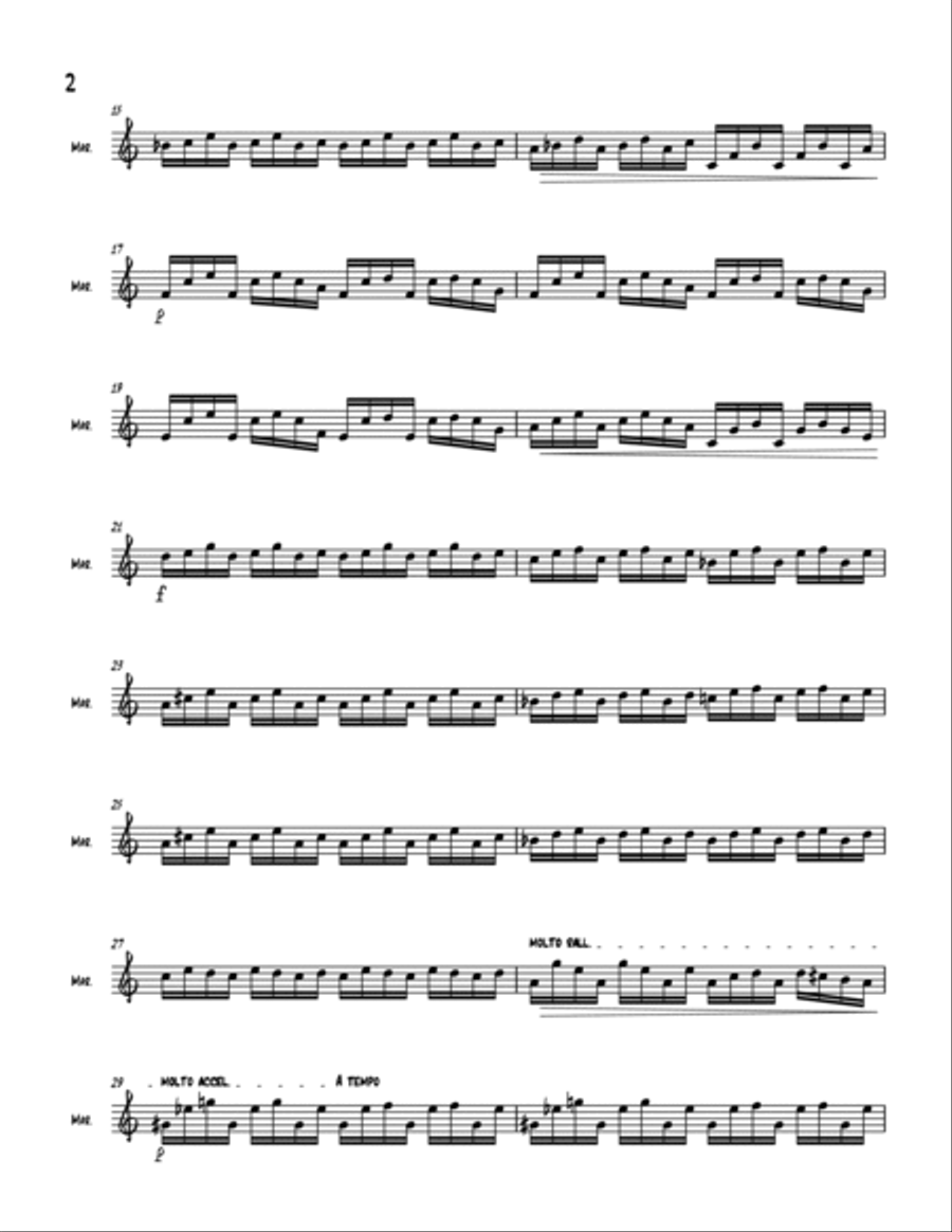 Rondo Variations Marimba scores gallery preview page 2