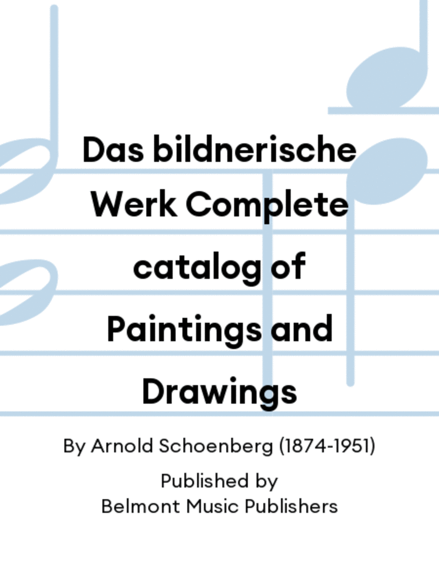 Das bildnerische Werk Complete catalog of Paintings and Drawings Collection / Songbook scores gallery preview page 1