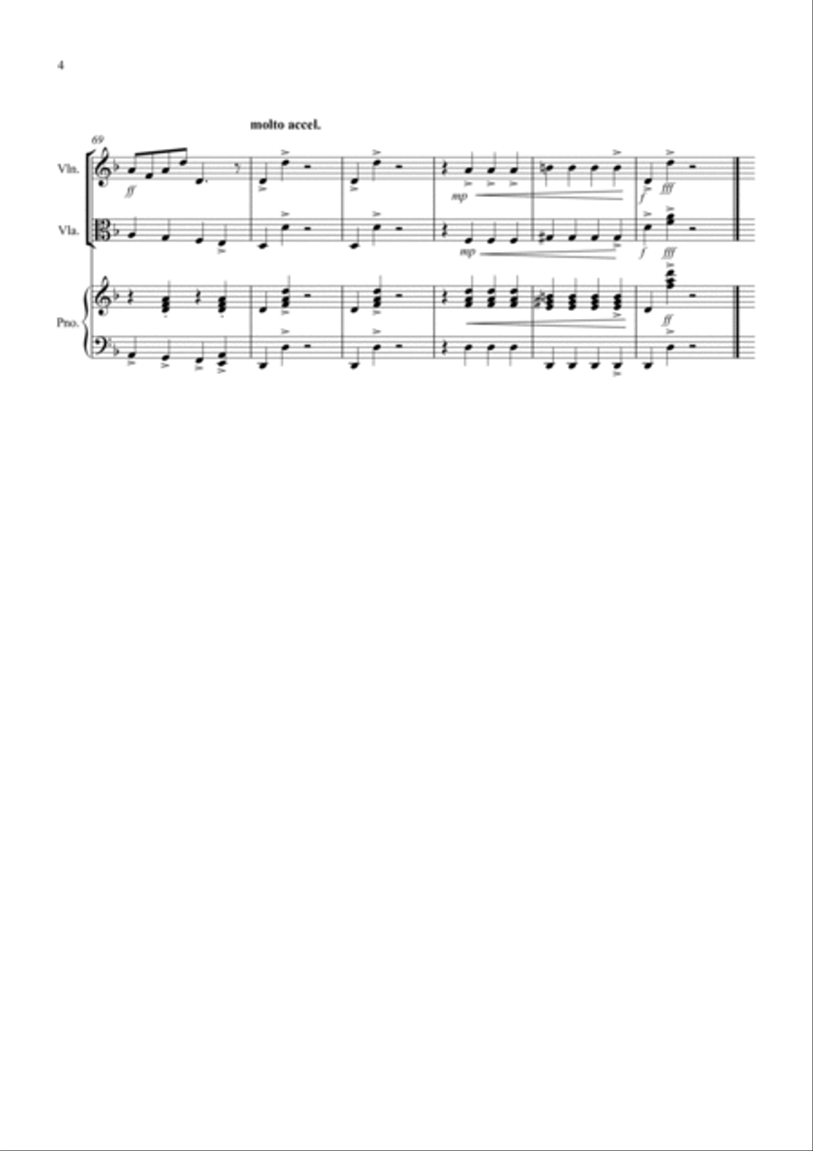In the Hall of the Mountain King for Violin and Viola Duet