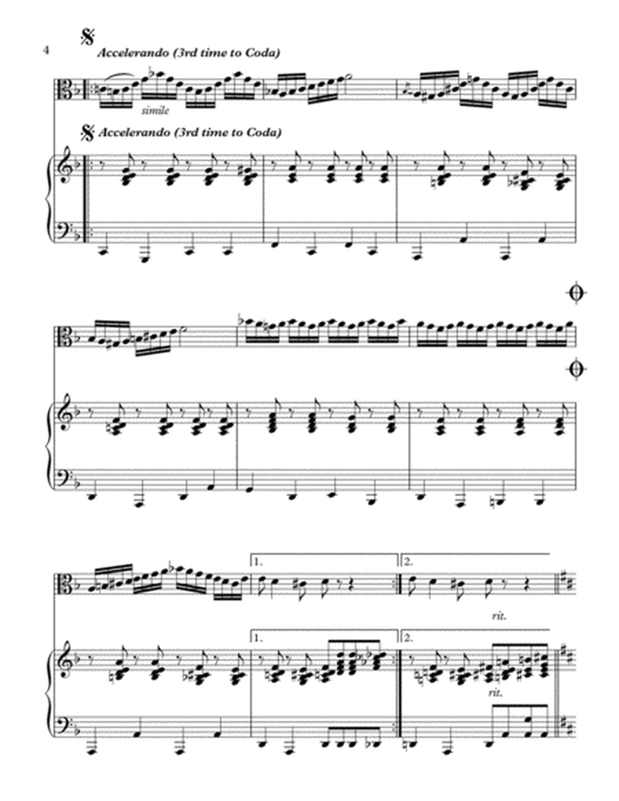 "Czardas"-Piano Background for Viola and Piano image number null