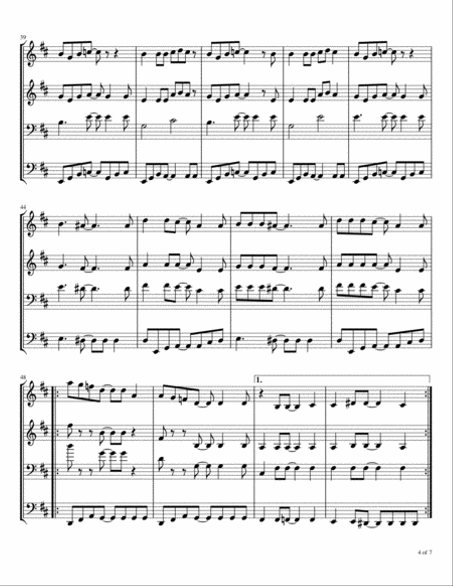 Incense And Peppermints Brass Ensemble scores gallery preview page 5