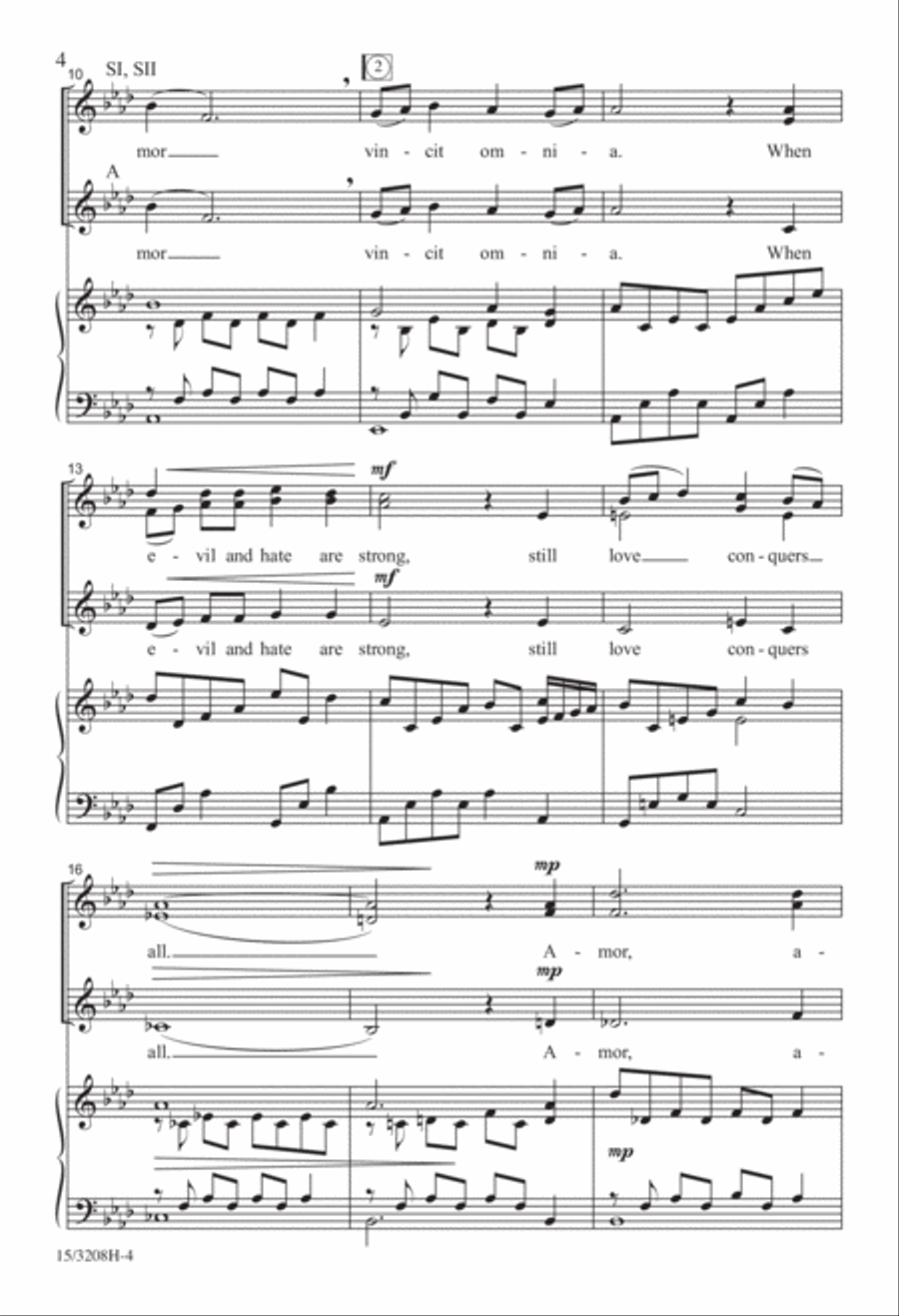 Amor Vincit Omnia Amor Vincit Omnia SSA scores gallery preview page 4