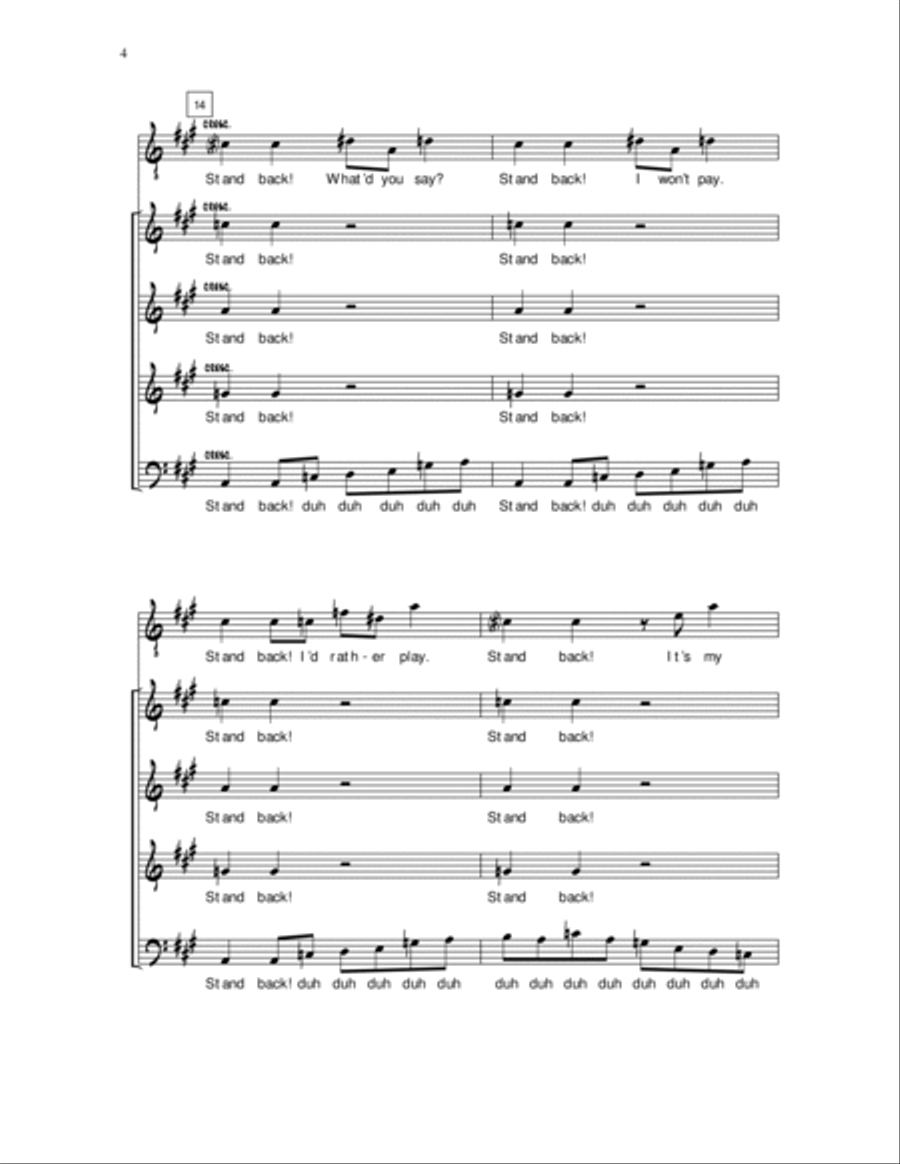 Living in the U.S.A. A Cappella scores gallery preview page 4