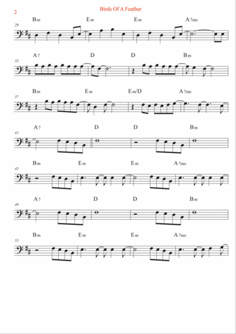 Birds Of A Feather Cello Solo scores gallery preview page 2