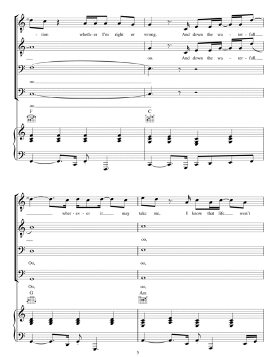 Angels (arr. Christopher Hussey) TTBB scores gallery preview page 5