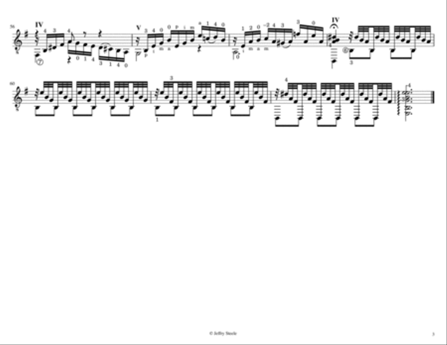 Cello Suite No. 2, BWV 1008, arranged for 8-string guitar Classical Guitar scores gallery preview page 3