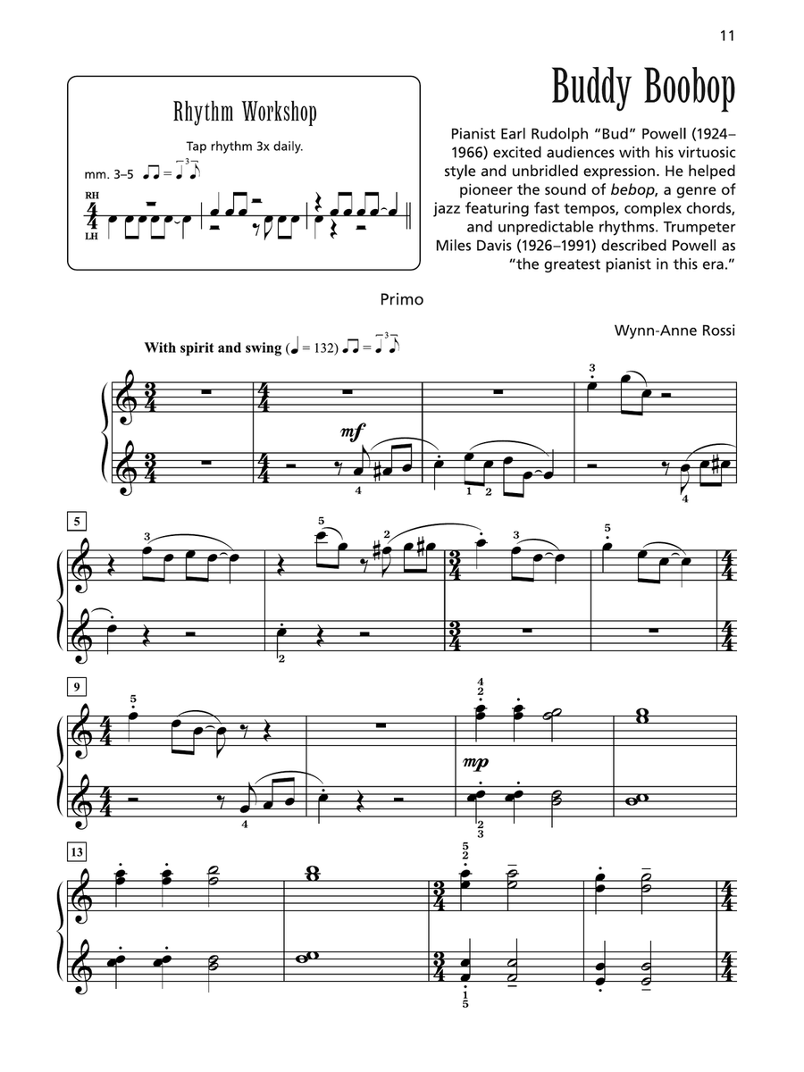 Buddy Boobop - Piano Duet (1 Piano, 4 Hands) 1 Piano, 4-Hands scores gallery preview page 2