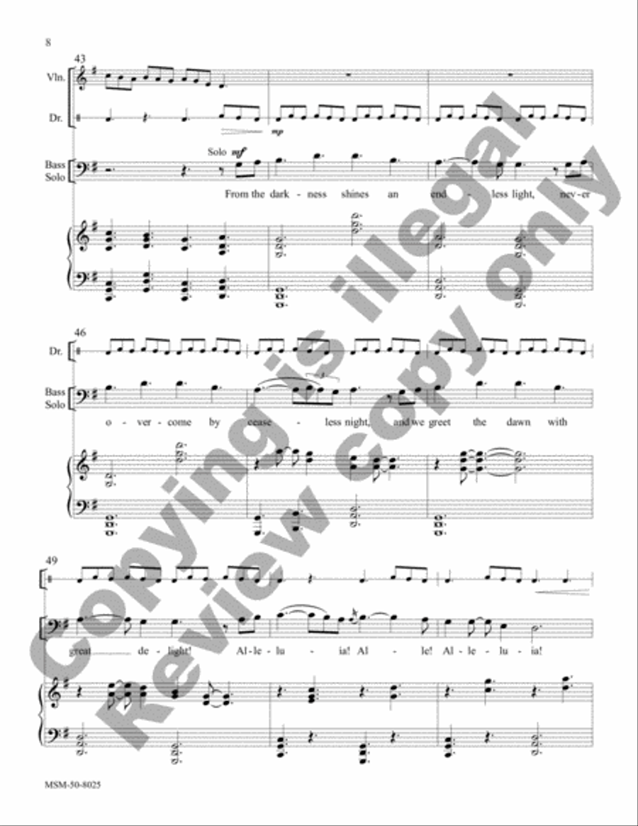 Alleluia! (Full/Choral Score) 4-Part scores gallery preview page 8