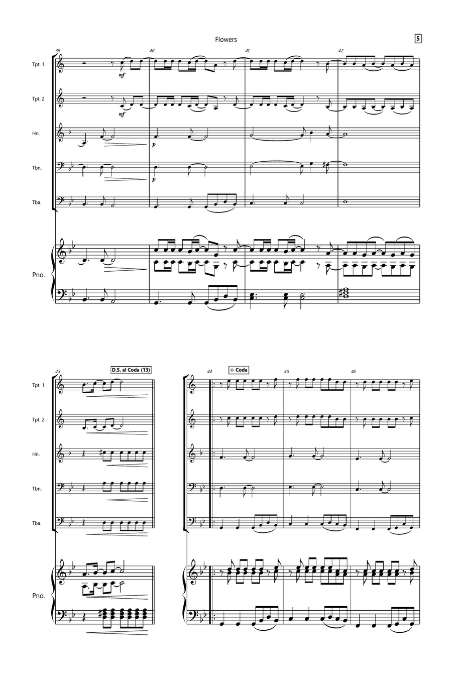Flowers Small Ensemble scores gallery preview page 5