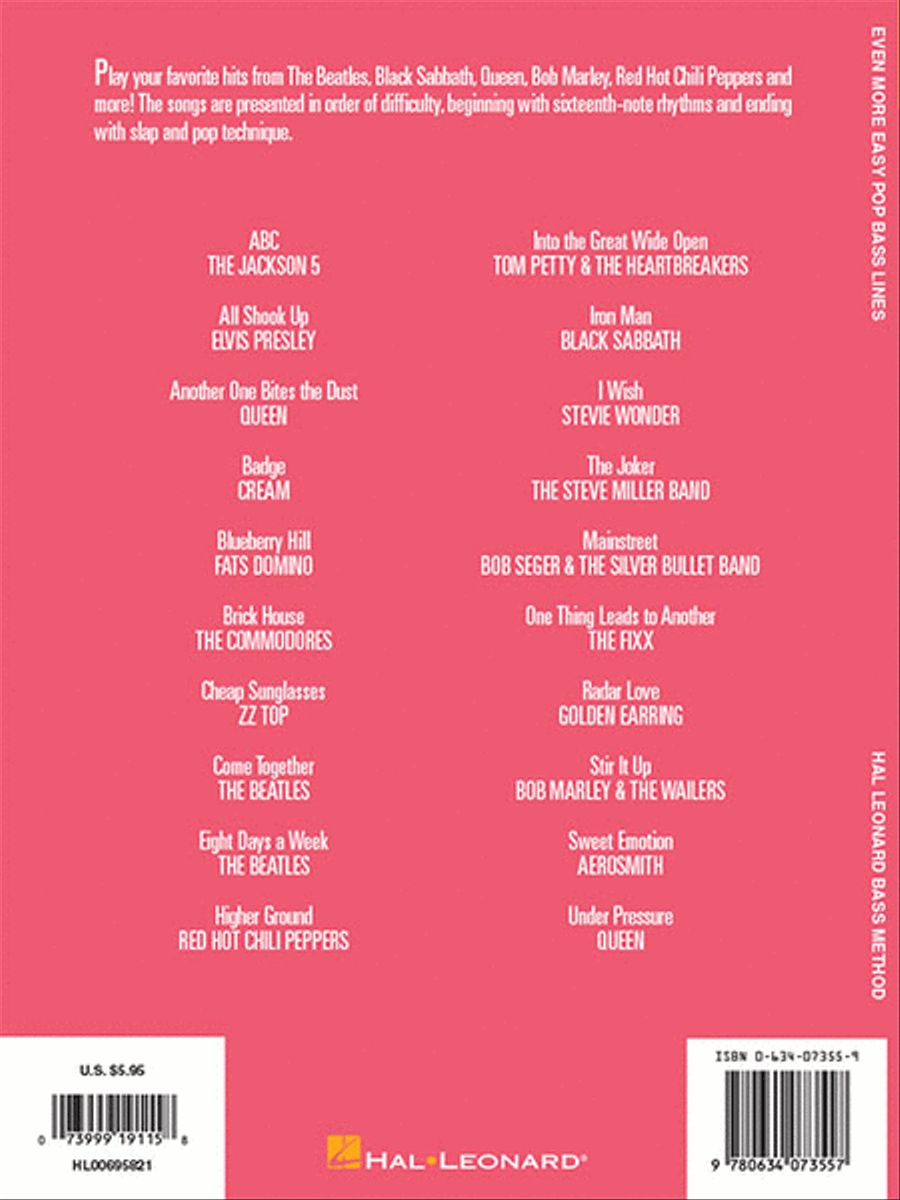 Even More Easy Pop Bass Lines Acoustic Guitar scores gallery preview page 6