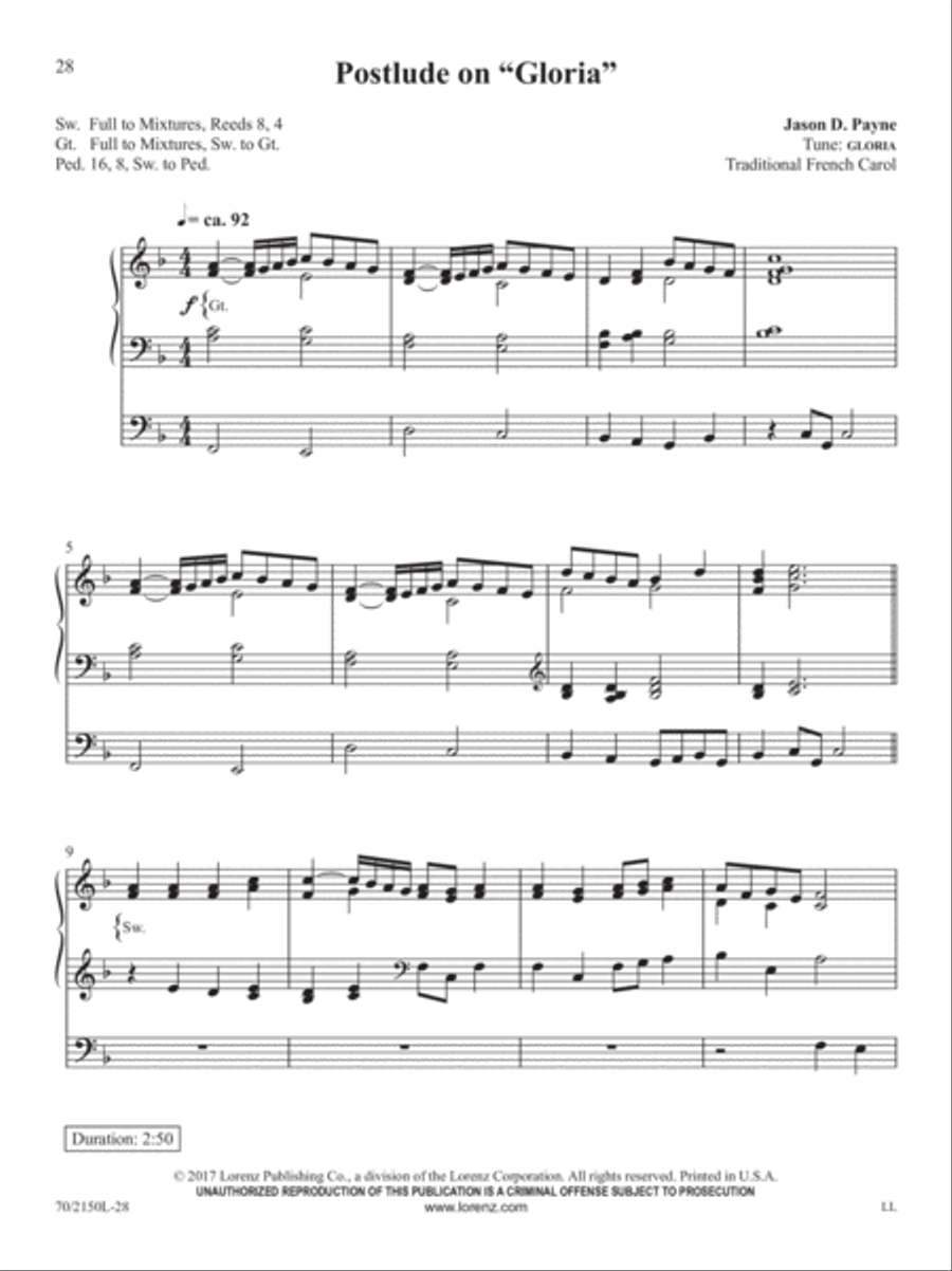 The Sacred Organ Library, Vol. 4 Organ Solo scores gallery preview page 9