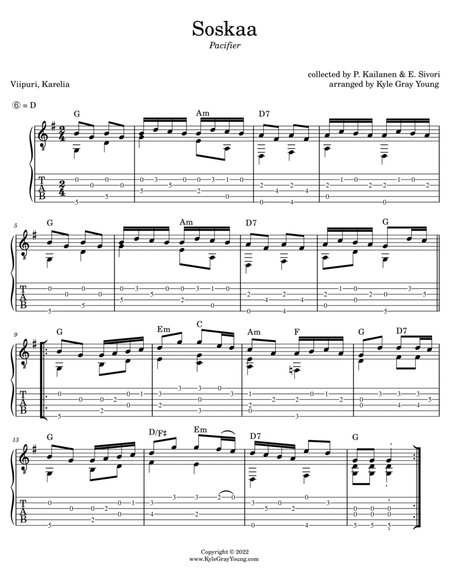 Soskaa (Pacifier) (guitar tab) image number null