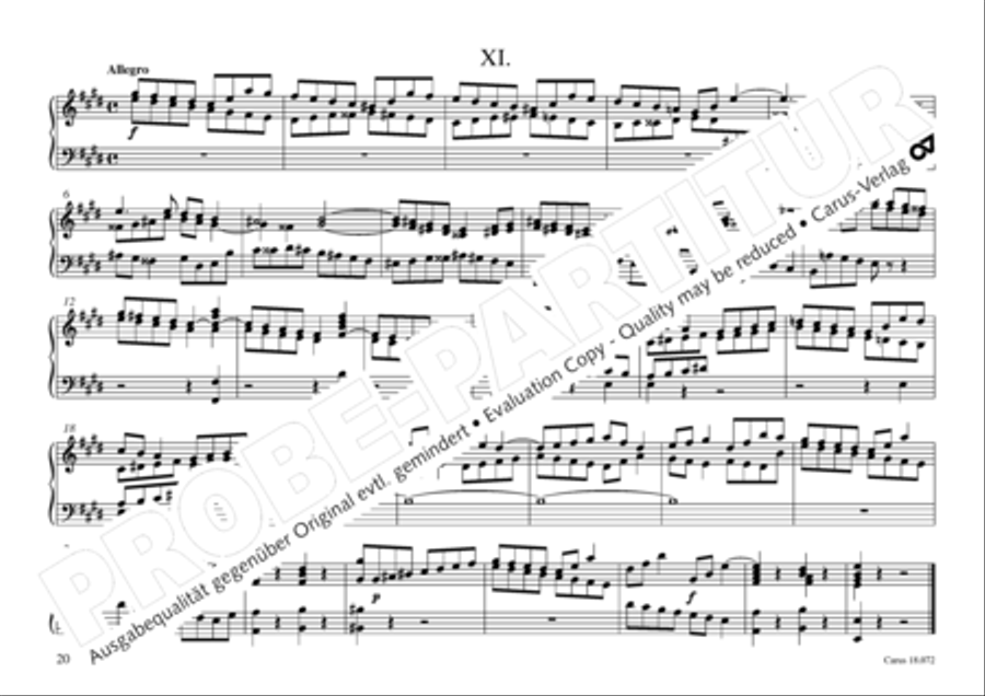 Vogler, 32 Preludes pour l' Orgue ou Pianoforte Piano scores gallery preview page 21
