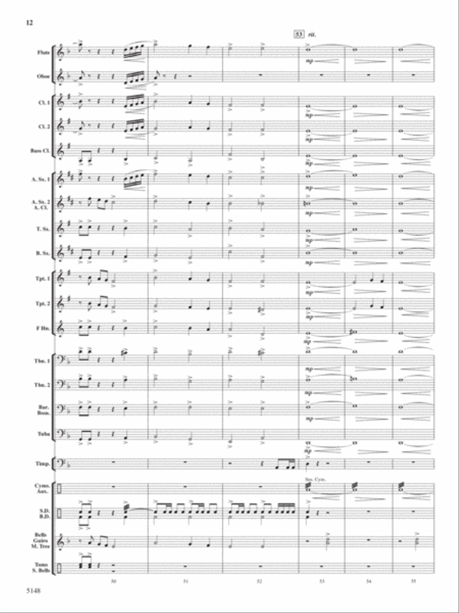 Fire Dance Concert Band scores gallery preview page 11