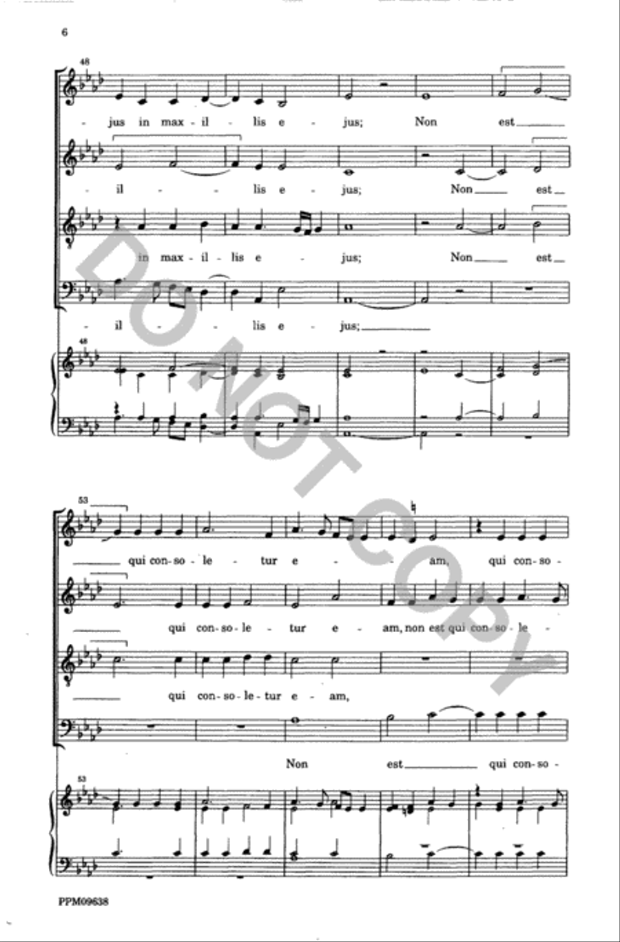 Lamentations of the Prophet Jeremiah 4-Part scores gallery preview page 7