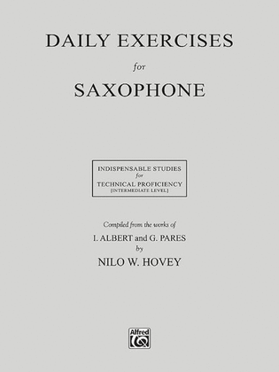 Book cover for Daily Exercises for Saxophone