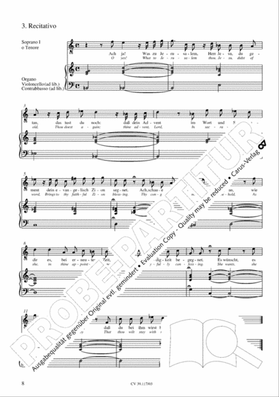 O hosanna, thou Son of David (Hosianna dem Sohne Davids) SA scores gallery preview page 9