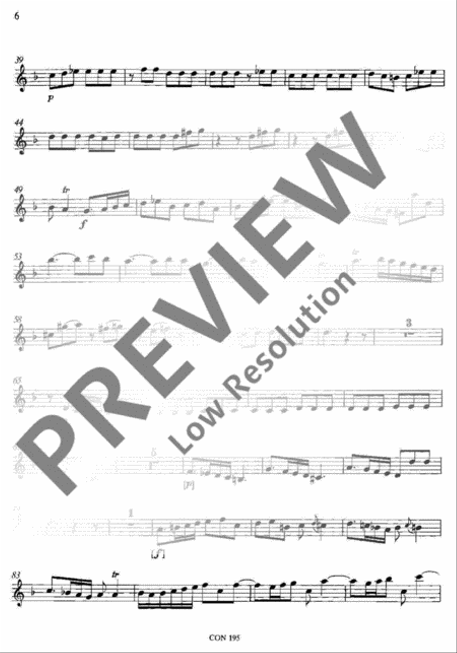 Concerto F Major Violin scores gallery preview page 7