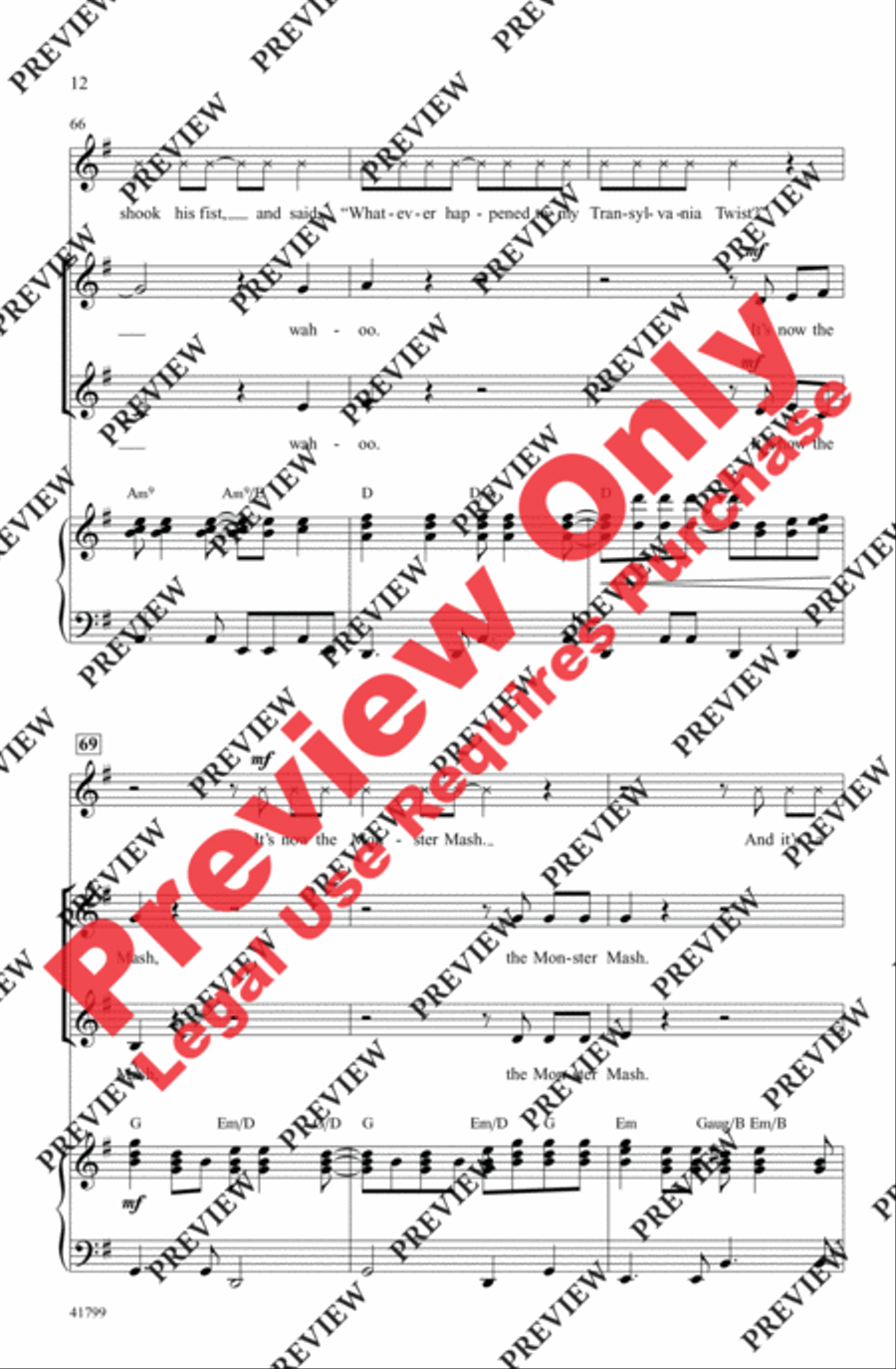 Monster Mash Monster Mash 2-Part scores gallery preview page 12