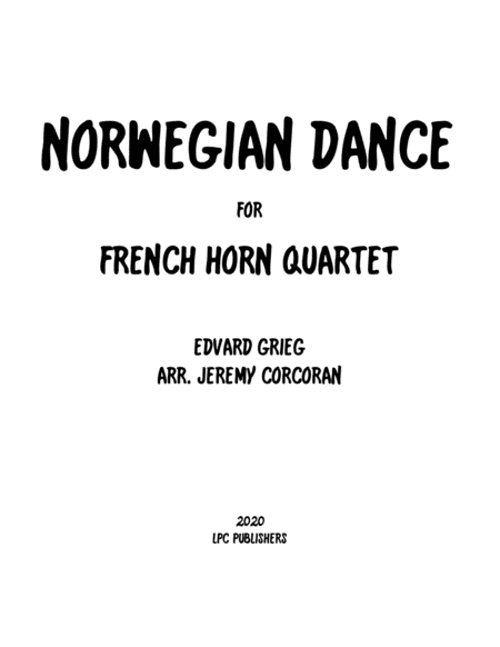 Norwegian Dance for French Horn Quartet image number null