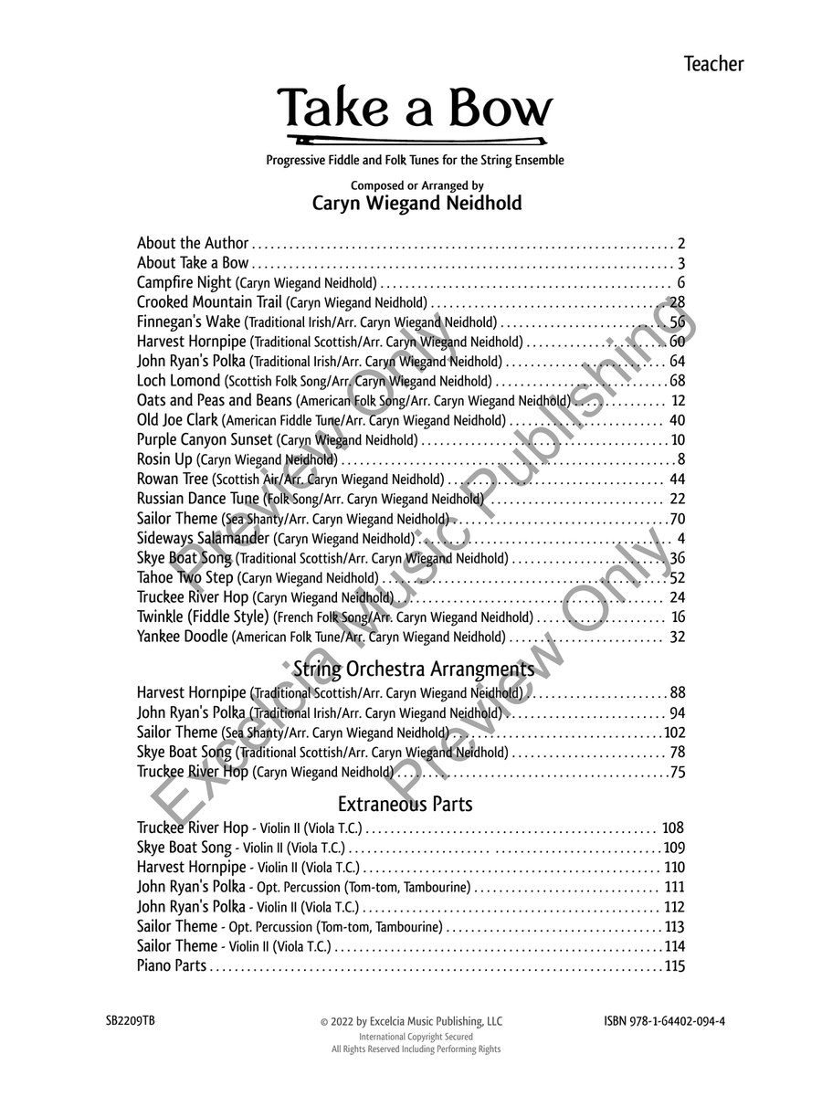 Take A Bow Cello scores gallery preview page 2
