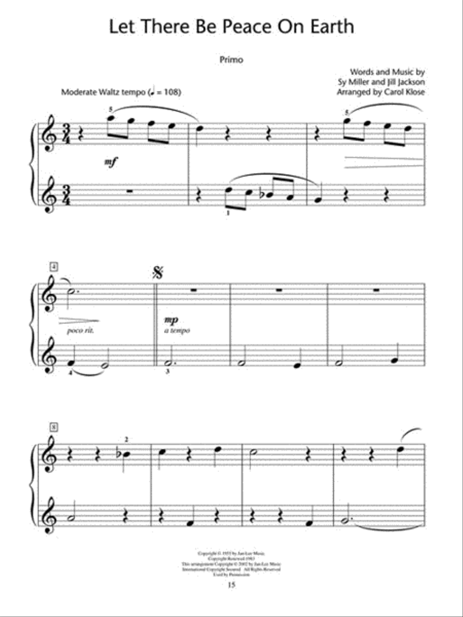 God Bless America and Other Patriotic Piano Duets – Level 3 Piano Method scores gallery preview page 6
