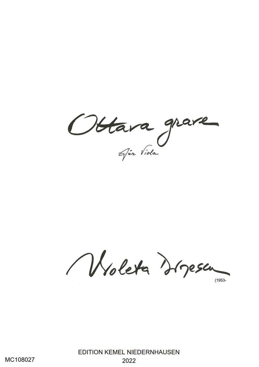 Ottava grave Viola scores gallery preview page 1