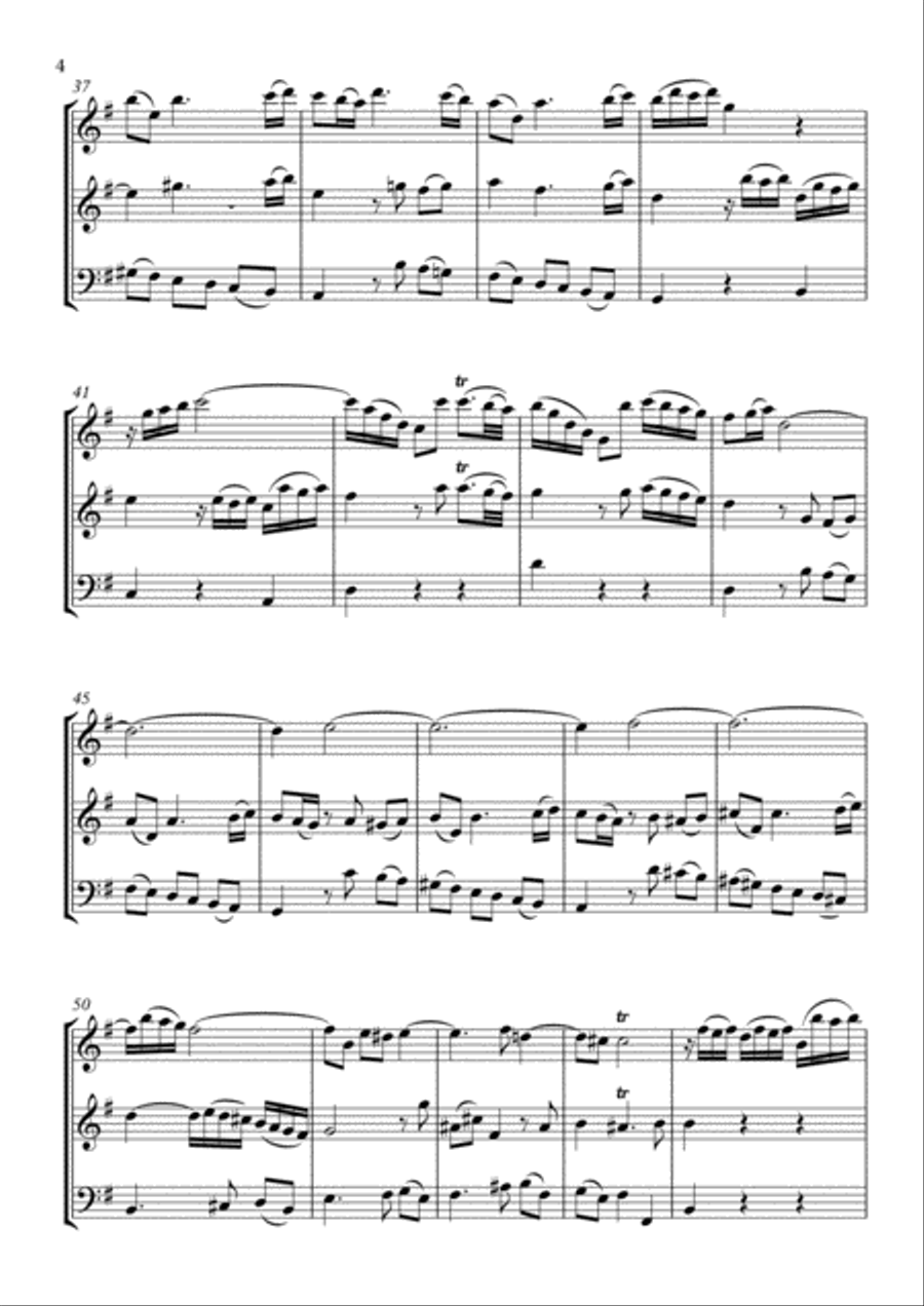 Trio Sonata No.12 Woodwind Trio scores gallery preview page 4