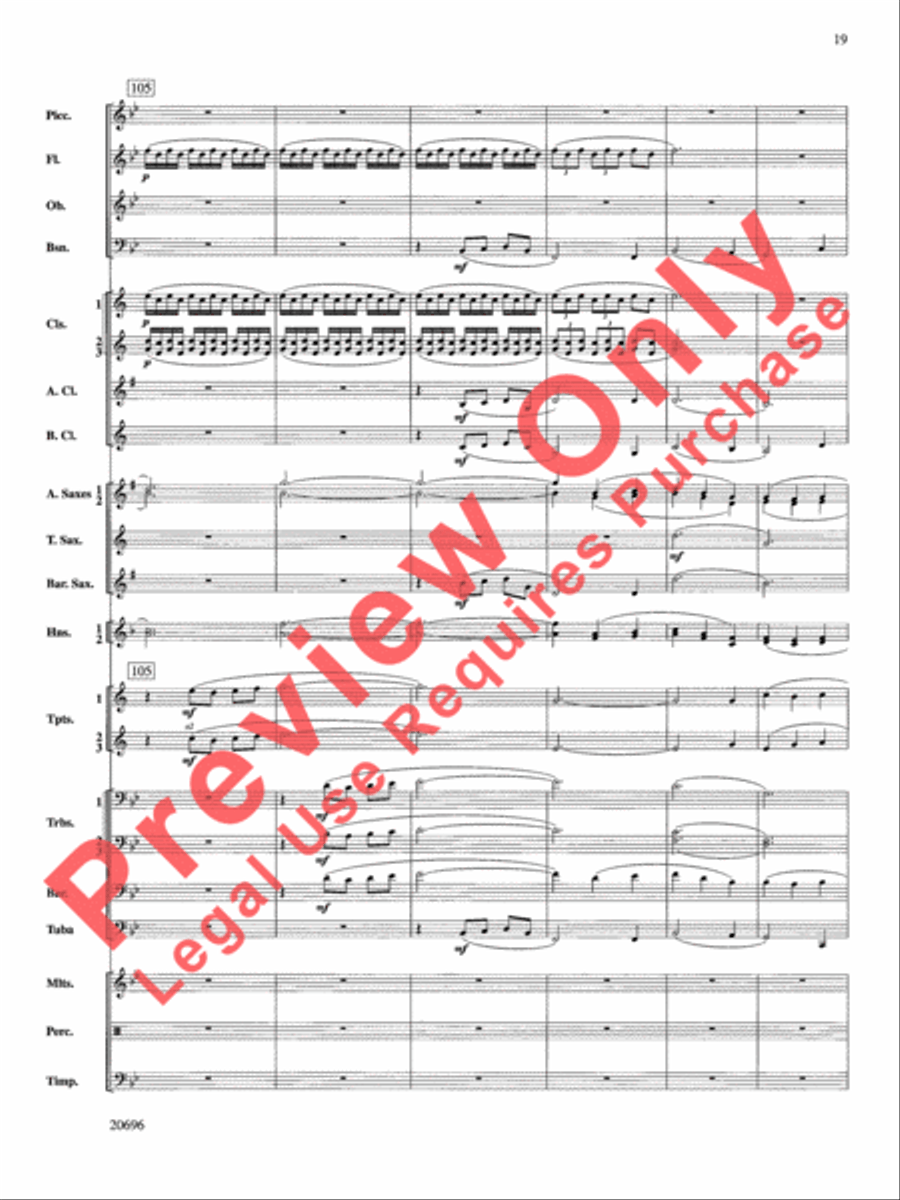Welsh Ayres & Dances Concert Band scores gallery preview page 20