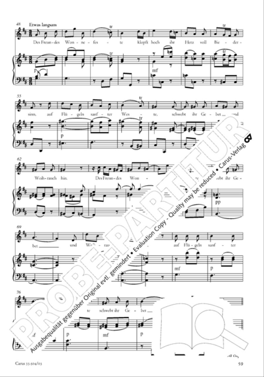 Dank-Hymne der Freundschaft 4-Part scores gallery preview page 60