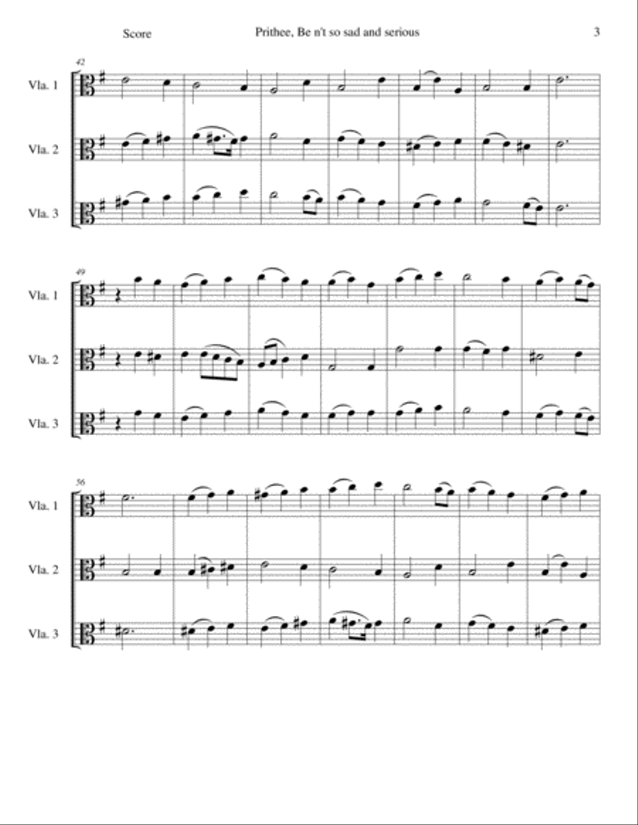 Eight Classical and Traditional Canons for 3 violas Viola Solo scores gallery preview page 6