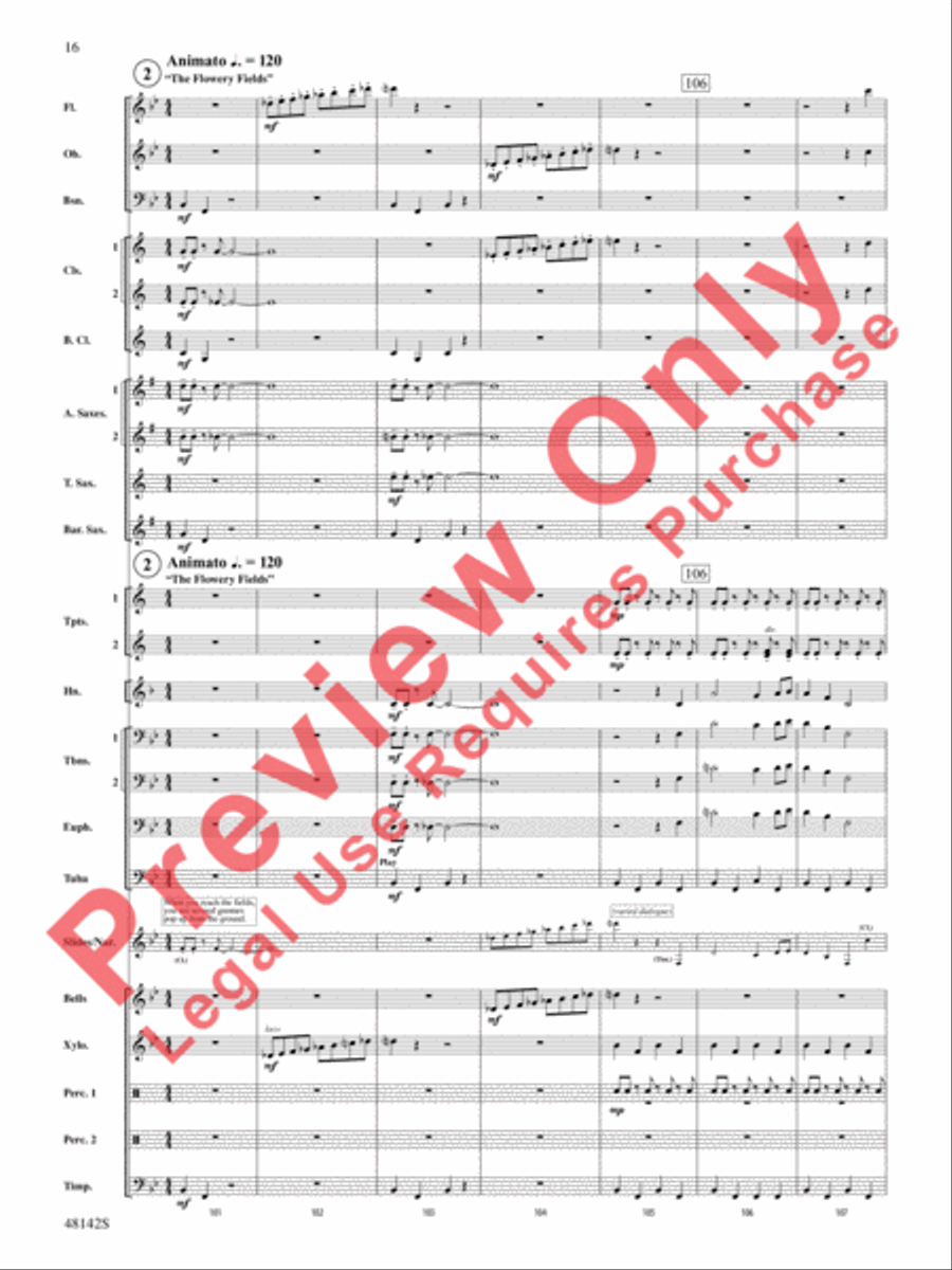 Band of Heroes Concert Band scores gallery preview page 17