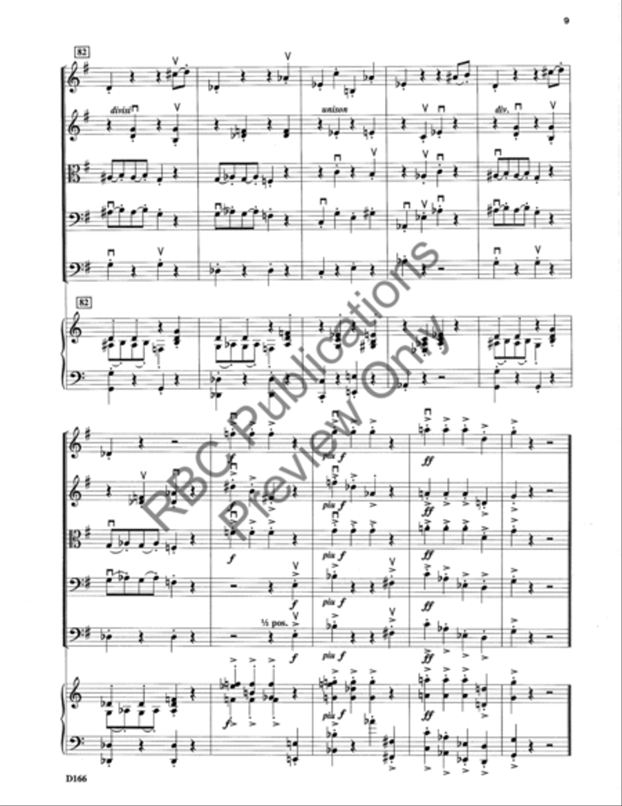 Etudes For String Martele March (Score) String Orchestra scores gallery preview page 12