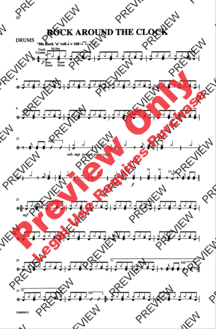 Rock Around the Clock SAB scores gallery preview page 10