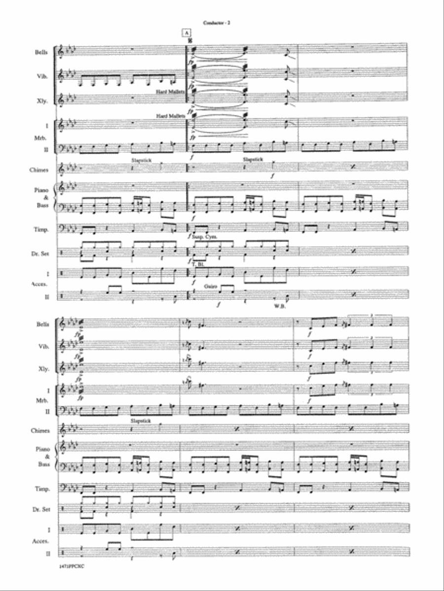 Peter Gunn: Score Percussion Ensemble scores gallery preview page 4
